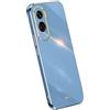 RankOne La Custodia del Telefono è Adatta per HONOR 90 Lite 5G (6.7 Inches), Case per Cellulare in Silicone con Telaio Galvanico - Blu navy