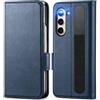Verco Custodia a libro per Samsung Galaxy Z Fold 6, di alta qualità, per Samsung Z Fold 6, blu