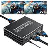 BolAAzuL Splitter HDMI 2.1 1 in 2 Out 4K 120Hz 8K 60Hz con audio, BolAAzuL 1x2 HDMI Distributore 1 su 2 monitor duplicati contemporaneamente, Powered, Plug & Play, latenza zera, HDCP 2.3 HDR per PS5/Xbox/PC/TV