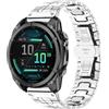HinZann 22mm QuickFit Cinturino per Garmin Fenix 9/9 Pro / D2 Mach 2 47mm | Acciaio Inossidabile, Metallo Cinturini di Ricambio per Garmin Quatix 8 47mm/Tactix 8/Descent G2/Fenix 8 Pro/8 47mm, Argento