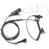 HYSHIKRA Cavo adattatore audio radio universale a 2 vie da 3,5 femmina a multi-pin con PTT 3,5 mm Jack Headset Compatibile con Motorola CP040 DP1400 GP68 GP88 GP300 XT420 XT460 (tubo trasparente)