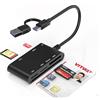 Bawanfa USB-C/A Lettore Smart Card Firma Digitale, Lettore Smart Card Tessera Sanitaria, Lettore ID Card CNS, 7 in 2 Lettore di Smart CRS/CNS/MicroSD/SD/MMC/SIM/M2/Memory Stick Pro Duo