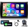 VECHTEL 4G&128G 9 Autoradio per VW Beetle 2012-2018 con Carplay Android Auto Wireless Android 15,Bluetooth RDS/FM Radio,Wi-Fi GPS Navi,Telecamera posteriore AHD