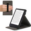 kwmobile Custodia Cinturino Mano Compatibile con KoboClara 2E Cover - Custodia eReader Stand - blu/grigio/nero Natura e spazio