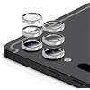 GIOPUEY [Protezione Completa Pellicola Fotocamera Compatibile con Samsung Tab S10 Plus/S9 Plus, [2 Pezzi] Metallo + Vetro Temperato, Protezione Fotocamera - Silver