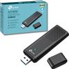 TP-Link Archer TX20U Dongle WiFi, AX1800 Wireless Wi-Fi 6 USB wifi Adapter per PC/Laptop, Dual Band USB 3.0 SuperSpeed Wi-Fi, MU-MIMO, Latenza inferiore, WPA3 altamente sicuro, supporta Windows 10/11