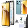 RongZy LCD Display per Xiaomi Redmi Note 13 5G Schermo LCD per Redmi Note 13 2312DRAABG 2312DRAABI Touch Screen Assemblea Sostituzione di Vetro Digitalizzatore con Strumenti(6.67, Nero con Cornice)