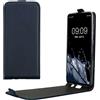 kwmobile Cover compatibile con Samsung Galaxy A51 - Custodia verticale Flip Case Cover in simil pelle - con linguetta calamita