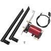 Elprico Adattatore di Rete Wireless, Adattatore di Rete WiFi Dual Band 2.4G 5G, Adattatore per Scheda di Rete Wireless PCIE RTL8821CE PRO AW CB304NF