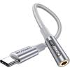 MOSWAG Adattatore jack per cuffie USB C a 3.5mm, adattatore audio USB C a cavo Dongle Aux per Samsung Galaxy S22 S21 S20 Ultra S20 + Nota 20 10 S10 S9 Plus, Pixel 4 3 2 XL, ipad Pro e altro ancora