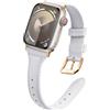 SumNeol WoPail Cinturino in Pelle per Apple Watch Series 12,11,41mm 42mm 40mm 38mm | per iWatch Series 12/11/10 42mm/9/8/7/6/5/4/3/2/1/SE 3/2/1 Donna Elegante Sottile Cinturino di Ricambio