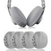 GEEKRIA 2 Paia di copriorecchie in Tessuto Flessibile, Lavabili ed Elastici, per Auricolari Grandi Cuffie per Cuffie Over-Ear, per Palestra, Giochi (L/Grigio)
