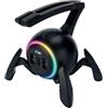 KIWIFOTOS Bungee - Supporto per mouse da gioco con porta USB, supporto per cavo per mouse con luce RGB antiscivolo, design a ragno