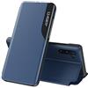 LEMAXELERS Custodia per Galaxy Note 10 Plus Cover, Galaxy Note 10 Plus Custodia Clear View pieghevole in pelle Ultra Slim Flip AntiGraffio Traslucido Stand Full Body Protettiva Custodia, QH CC Blue