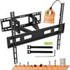 Easylife Soporte de TV de Pared FlexMount E80 Dual 37-80'', Doble Brazo, Inclinable y Giratorio, VESA 600x400, Hasta 40KG, Plano Articulado Para Televisor Pared Con Gestión de Cables