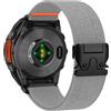 TOPsic Nylon Cinturino per Garmin Fenix 7S/Fenix 7S Pro Solar/FEnix 8 43mm/FEnix 6S/FENix 6S Pro/FENix 5S/FENIX 5S Plus, 20mm QuickFit Traspirante Elastico Sportivo Cinturini per Descent Mk3S