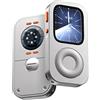 EVINYEP Custodia Protettiva in Lega di Alluminio Stile Retro iPod per Apple Watch Series 4/5/6/SE1/SE2, con Rotella di Scorrimento, Kit Music Player Compatibile con AirPods, per iWatch 44 mm