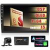 Inefala [8-core 4G+64G]Inefala Autoradio 2 Din, Chip Qualcomm Snapdragon Android 15 Integrato, Wireless Carplay Android Auto, 10 Stereo Auto Bluetooth con GPS WiFi 32EQ DSP 59UI RDS Retrocamera Mic