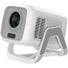 Bettdow Mini Proiettore per [Netflix-ufficiale & Android 13], 1080P Ruotabile, Autofocus/Correzione Trapezoidale, 4K Videoproiettore 10000 Lumen, BT 5.2 per Home Theater, Bianco