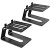 FVZWKHD Supporto per altoparlante desktop, 1 coppia, riser per monitor da studio con cuscinetto antivibrazioni e design di inclinazione a 5°