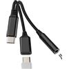 WASRUYI Adattatore USB C a 3.5mm Cuffie(2in1)per iPhone 16 15 Aux Audio Cavo Splitter Auricolari Microfono e Type C Ricarica Dongle per Apple Auto Caricatore Accessori Convertitore compatibile per Samsung 3,5