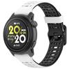 GIOPUEY Cinturini Compatibile con COROS Pace PRO/Pace 3/Apex PRO/2 Pro/46MM, Morbido TPU Cinturino [Design a Colori di Giunzione] - Black/White