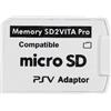 MultiAccesorios Adattatore SD2Vita 6.0 per PS Vita 1000/2000 | Compatibile con microSD/TF fino a 256 GB | per sistema HENkaku 3.60-3.65 | Convertitore veloce e stabile di gioco PSV