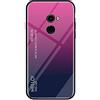 MadBee Cover per Xiaomi Mi Mix 2 [con Pellicola Proteggi Schermo],Custodia Protettiva in Vetro Temperato 9H [Motivo in Marmo] + Cornice Paraurti in Silicone Morbido Cover Case (Rosa Rossa)