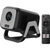 Bettdow Mini Proiettore per [Netflix-ufficiale & Android 13], 1080P Ruotabile, Autofocus/Correzione Trapezoidale, 4K Videoproiettore 10000 Lumen, BT 5.2 per Home Theater, Nero