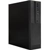 IN WIN InWin CKJ722.FF300TB3, custodia da scrivania Micro-ATX, dimensioni compatte 9L, alimentatore TFX standard preinstallato da 300 W e ventola da 80 mm x 1