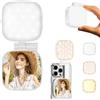 CloudValley Luce Selfie Magnetica con Specchio, Ring Light LED Portatile 3-in-1 per iPhone & Android, Supporto Pieghevole Ricaricabile, Illuminazione Beauty per Video, Foto & Streaming, Bianco