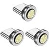 EndlesShine 9 Pins Magnetico Cavo di Ricarica Punte Connettori per Dispositivi Android di Tipo C Ricarica Veloce (3 Pack), Adattatore Magnetico del Cavo del Telefono (USB C)