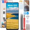 YHX-OU 6.5'' Nero Schermo per Motorola Moto G32 XT2235-2 LCD Display Touch Screen Digitizer Ricambio Assembly con Utensili Inclusi E Vetro temperato