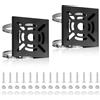 Mitening 2 Pezzi Staffa di montaggio Verticale, Supporto Angolare per Telecamera, 4 Loop Solido Metallo Staffa Montaggio Ad Angolo, Per Telecamere Cctv Luci Da Parete/Palcoscenico A Led, Pannelli Solari