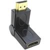 zdyCGTime Premium connettori placcati in oro HDMI maschio a femmina, 90 - 270 gradi di rotazione regolabile girevole da HDMI maschio a femmina adattatore convertitore