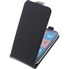 foto-kontor Custodia Compatibile con Brondi Amico Smartphone XS Nero Modello Tascabile Stile Flip Cover Nero