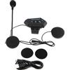 MotorMinds Casco da moto, Bluetooth, per moto, BT, citofono Bluetooth, Blue tooth V5.0, wireless, vivavoce, telefono intercom, per motociclette, outdoor per GPS, Music Call Control