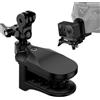 HAFOKO Moto Casco Mento Morsetto Montaggio compatibile per GoPro Hero 13, 12, 11, 10, 9, 8, 7, (2018), 6,compatibile con Insta 360 X5-X, Sessione, Xiaomi Yi, SJCAM,compatibile con DJI Osmo Nano 360