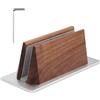 Gosknor Supporto Verticale in Legno Laptop per MacBook, Supporto Tavolo Regolabile (1,5-3cm) Dock per Notebook Salvaspazio Antiscivolo Adatto a Tutti i Tablet Casa Ufficio Scrivania Organizer