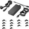 Ruilezyo 100W Caricatore Universale PC Portatile, compatibile con Lenovo HP Asus Dell Acer Dell Msi Micrsoft Razer 16V-20V Alimentatore Universale con 16 Connettori