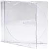 Dragon Trading, custodie sottili per CD, DVD, Blu Ray, 5,2 mm, per 1 disco, con vassoio trasparente satinato, confezione da 25