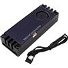 VOANZO OANZODisplay Digitale della Temperatura Dissipatore di Calore Nvme Ventola di Raffreddamento Turbo Ventola dissipatore di Calore SSD M.2 per unità a Stato Solido 2280 22110 NVME M2 - Nero