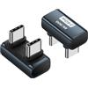 SinLoon Adattatore USB 4 da 240 W, 80 Gbps, compatibile con Thunderbolt 4, convertitore video 8 K a 60 Hz, ricarica PD e trasferimento dati per laptop, tablet, SSD, monitor (U Male to U Male)