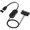 HATMINI Controller ARGB da 5 V, 3 pin, alimentazione SATA, telecomando ARGB Light Stripe, modalità di luce integrata, controllo manuale degli effetti luminosi, per schede madri o dispositivi ARGB fai