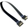 Cablecc fpv - Cavo Micro HDMI ad angolo di 90 gradi su cavo piatto mini HDMI FPC 20 cm per foto aeree multicopter HDTV