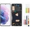 SwarKing TFT Digital Display di ricambio compatibile con Samsung Galaxy S21 Plus (senza impronte digitali), display LCD Touch Screen Digitizer montaggio con strumento di riparazione
