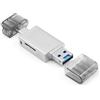 NFHK USB-C Tipo C/USB 2.0 a NM Nano Scheda di Memoria TF Micro SD Card Reader per Huawei Cellulare Laptop