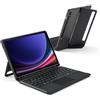 Suoxiom Custodia con tastiera per Samsung Galaxy Tab S10 Lite/S10 FE/S9 FE, Tastiera Bluetooth con retroilluminazione a 7 colori, supporto rimovibile, con touchpad,Indicatore LED ricaricabile