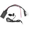 Tbest Cavo o Bluetooth, connettore adattatore AUX per auto cavo o Bluetooth 12 pin con microfono adatto per