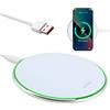 VoltCozy Caricabatterie a induzione wireless veloce da 35 W, Wireless Charger sottile con cavo USB-C per telefoni cellulari caricabatterie Qi compatibile i Phone 16/15/14/13/12/11/XS, Air Pods 2/3/Pro, Sam